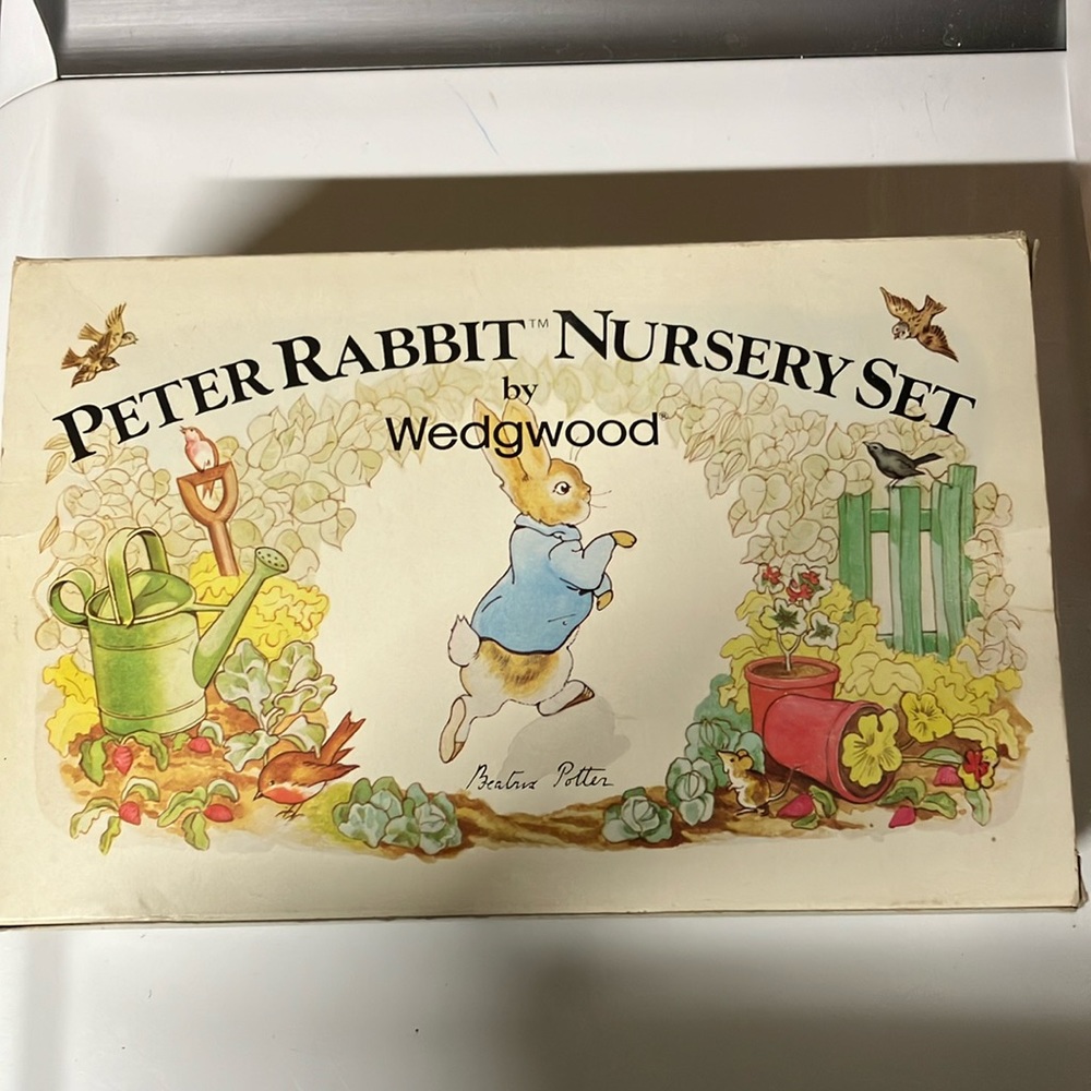 Peter rabbit nursery set by Wedgwood